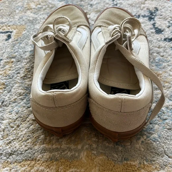 Vans Old Skool Classic Cream Sneakers - Picture 4 of 5